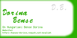 dorina bense business card